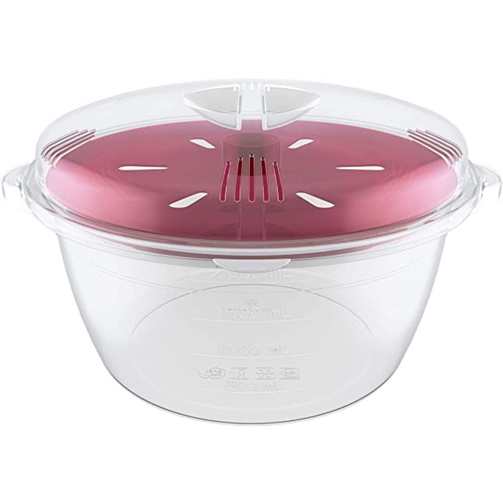Pote Panela A Vapor Aquece Arroz P/ Microondas Em Silicone Pp Livre Bpa