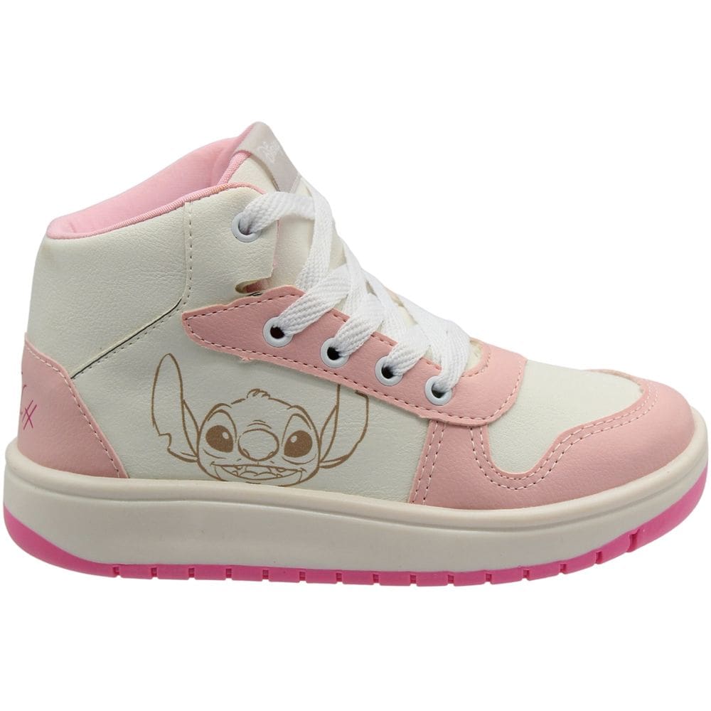 Tênis Casual Infantil Cano Alto Dyan Stitch Menina