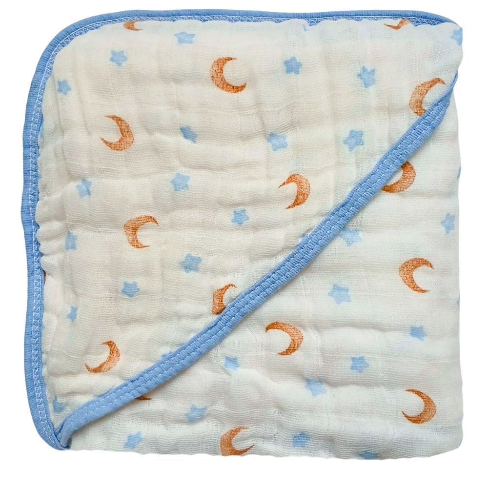 Toalha de Banho Bebe Soft de Algodão 2 Camadas com Capuz Enxoval Macia