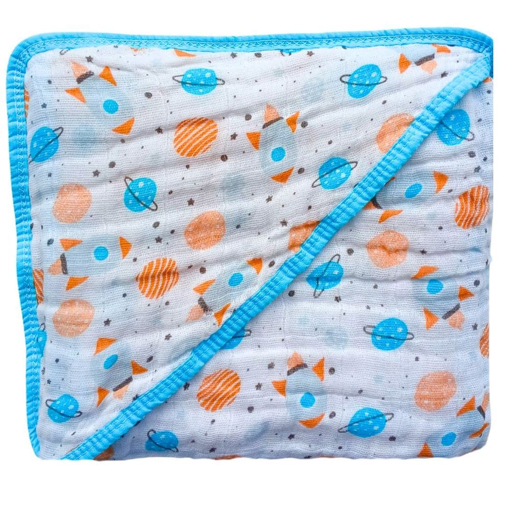 Toalha de Banho Bebe Soft de Algodão 2 Camadas com Capuz Enxoval Macia