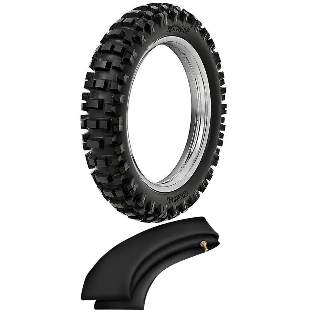 Kit Camara + Pneu Trilha Crf230 100/100-18 Rmx35 Rinaldi