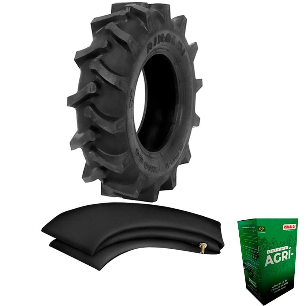 Kit Pneu Carreta De Implemento Tracionada 600-14 Rga 34 Rinaldi