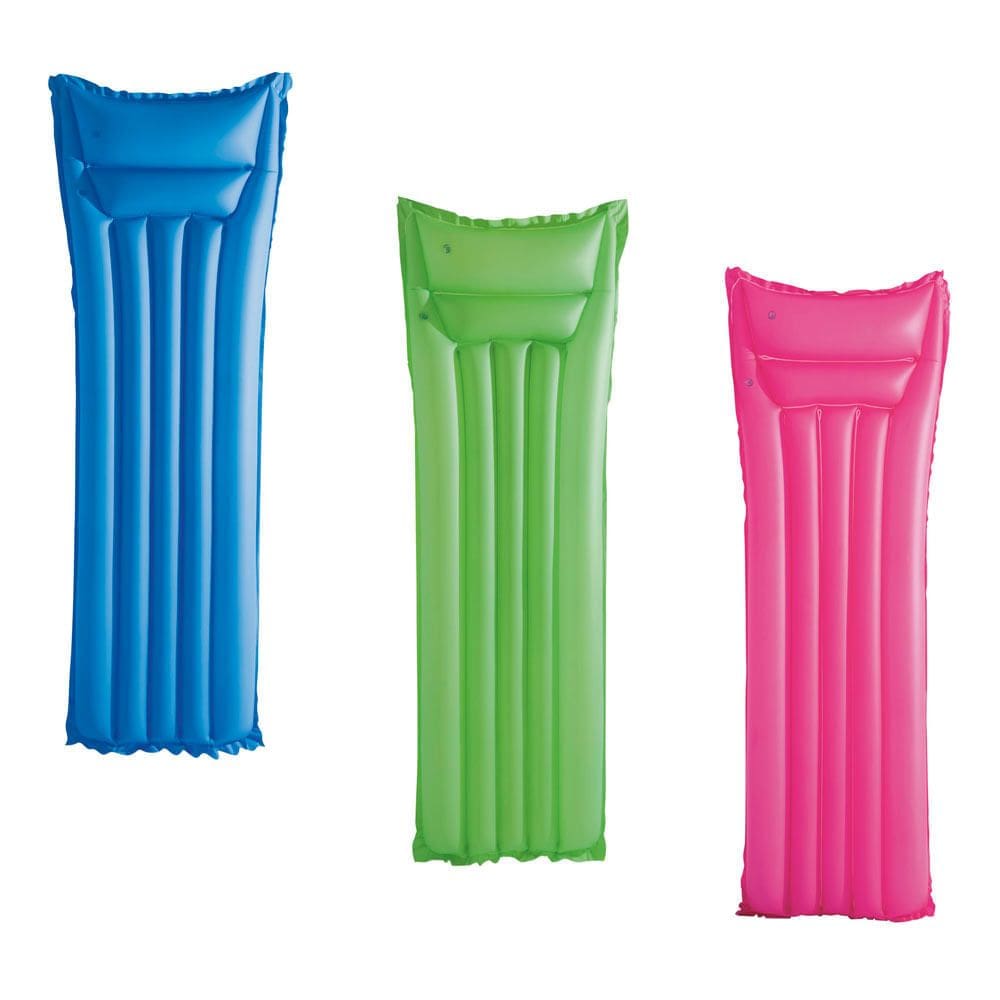 Colchão Bronzeador Inflável Colorido Solteiro Bestway 44007 Variado