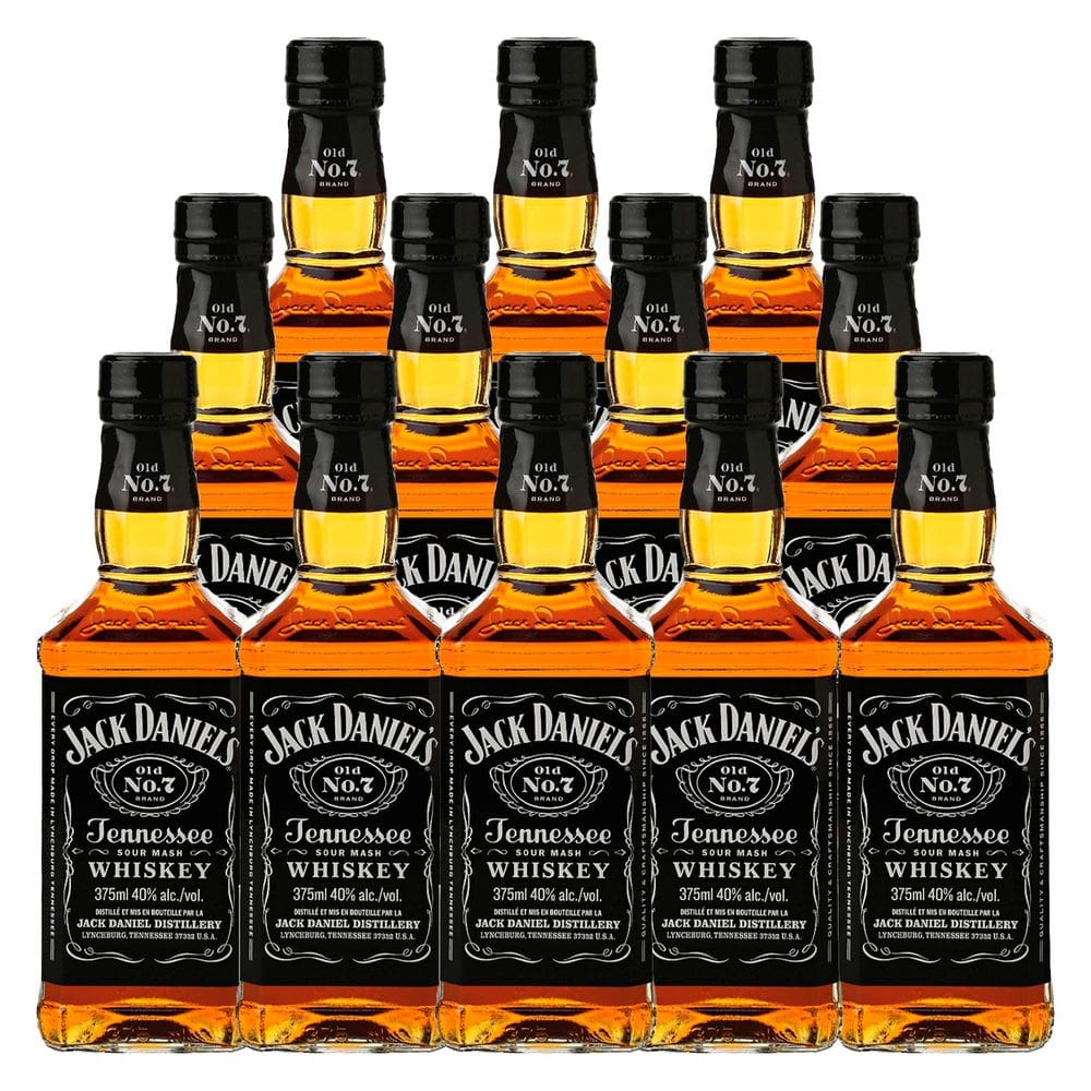 Whisky Jack Daniel`s Tennessee Whiskey 375ml 12 Unidades