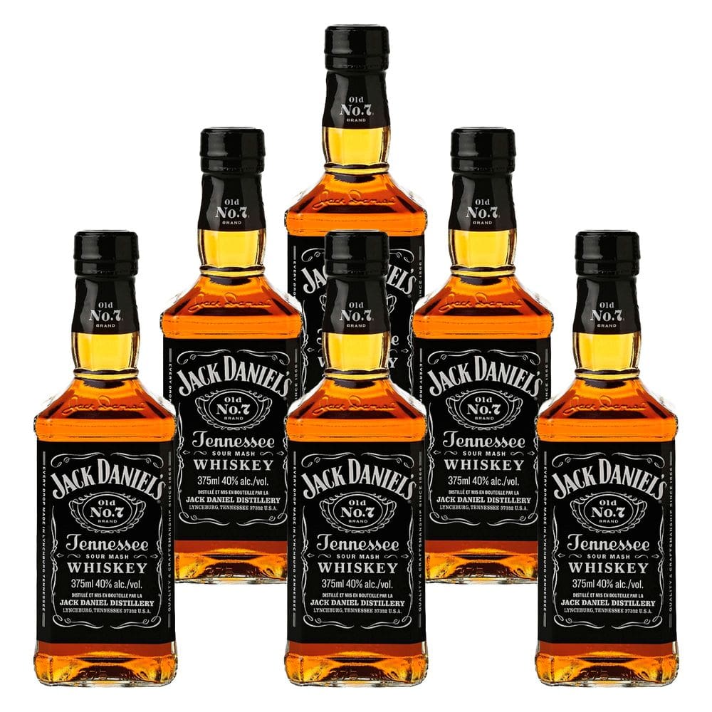 Whisky Jack Daniel`s Tennessee Whiskey 375ml 6 Unidades