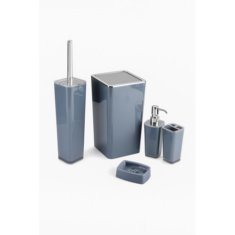 Kit para Banheiro de Luxo Completo em Acrílico com 5 peças