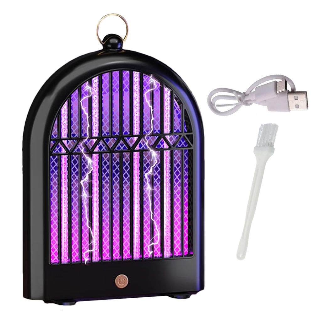 Luminaria Repelente Mata Pega Mosca Mosquito Inseto Pernilongo Armadilha Luz Ultravioleta Usb Portatil Gancho Pendurar