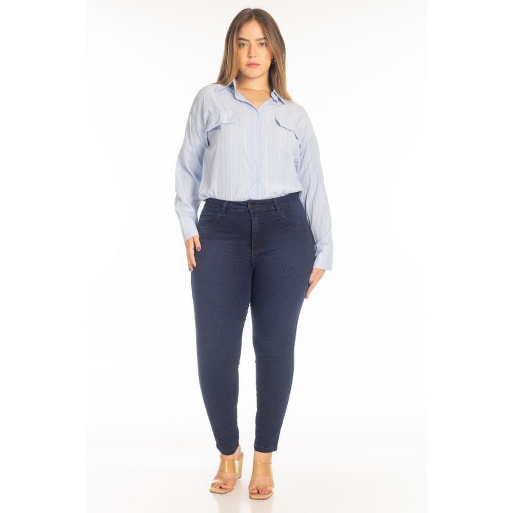 Calça Jeans Feminina Skinny Midi - 30752