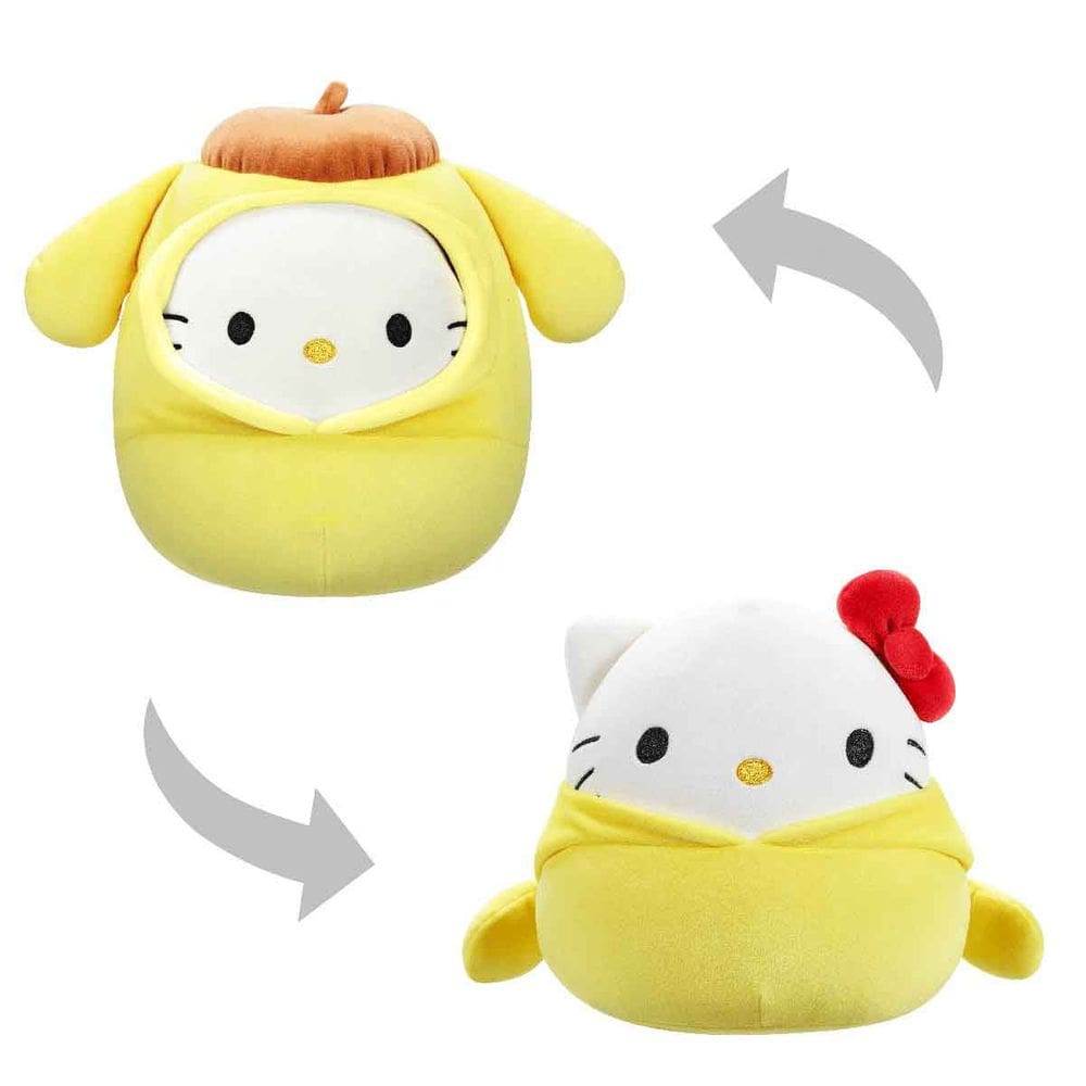 1 Pelúcia Hello Kitty 20Cm Fantasia Pompompurin Squishmallow