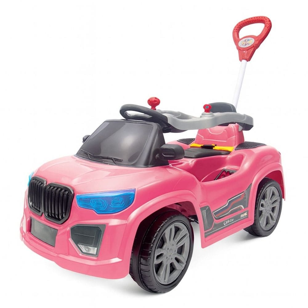 Carrinho Pedal Infantil Quadriciclo Rosa Buzina Bebe Criança