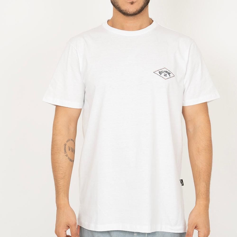 Camiseta Billabong Diamond Arch SM26 Masculina Branco