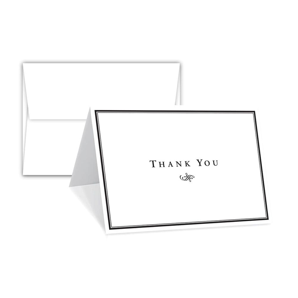 Conjunto de impressão superfina Thank You Holiday Cards S de 25