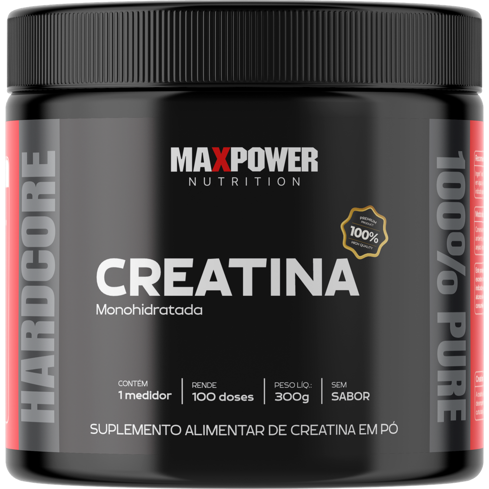Creatina Max Power Pura  Monohidratado Sem Sabor 300g