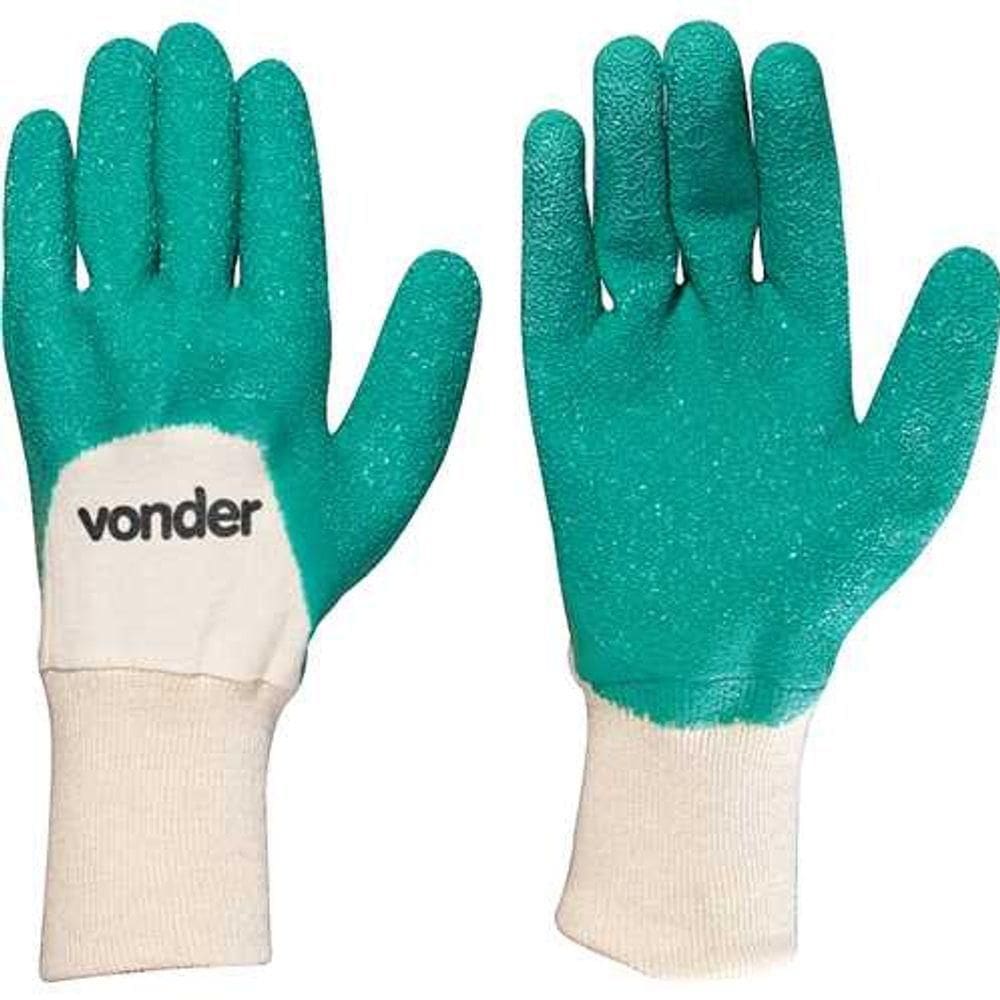 Luva Malha-latex Verde Tam.9 Vonder