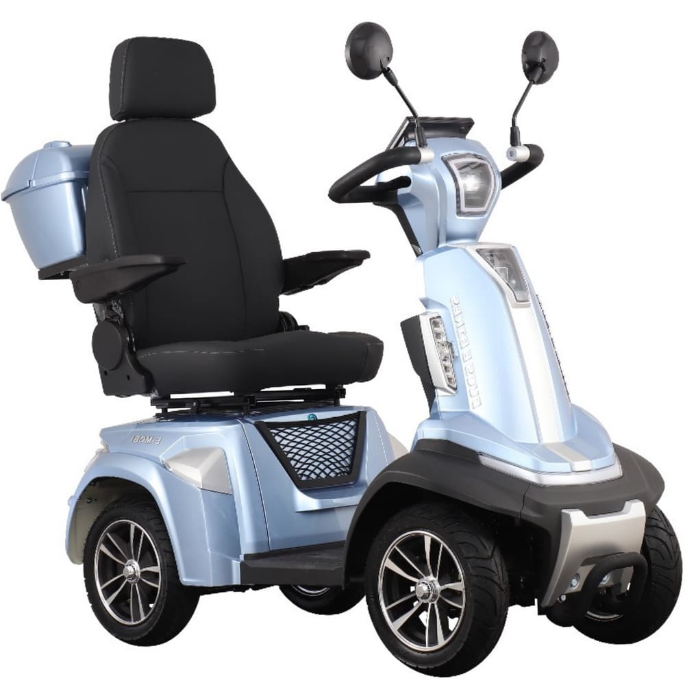 Quadriciclo Elétrico Duos E-Mobi 500W Lítio Alarme Retrovisor Azul - Não precisa de CNH