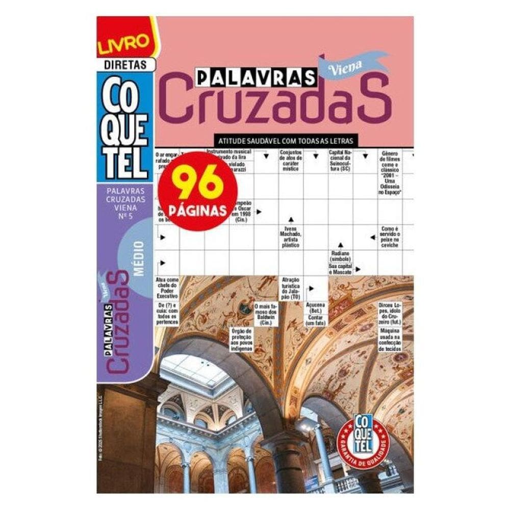 Livro Coquetel Palavras-Cruzadas Viena 5 - Vol. 5