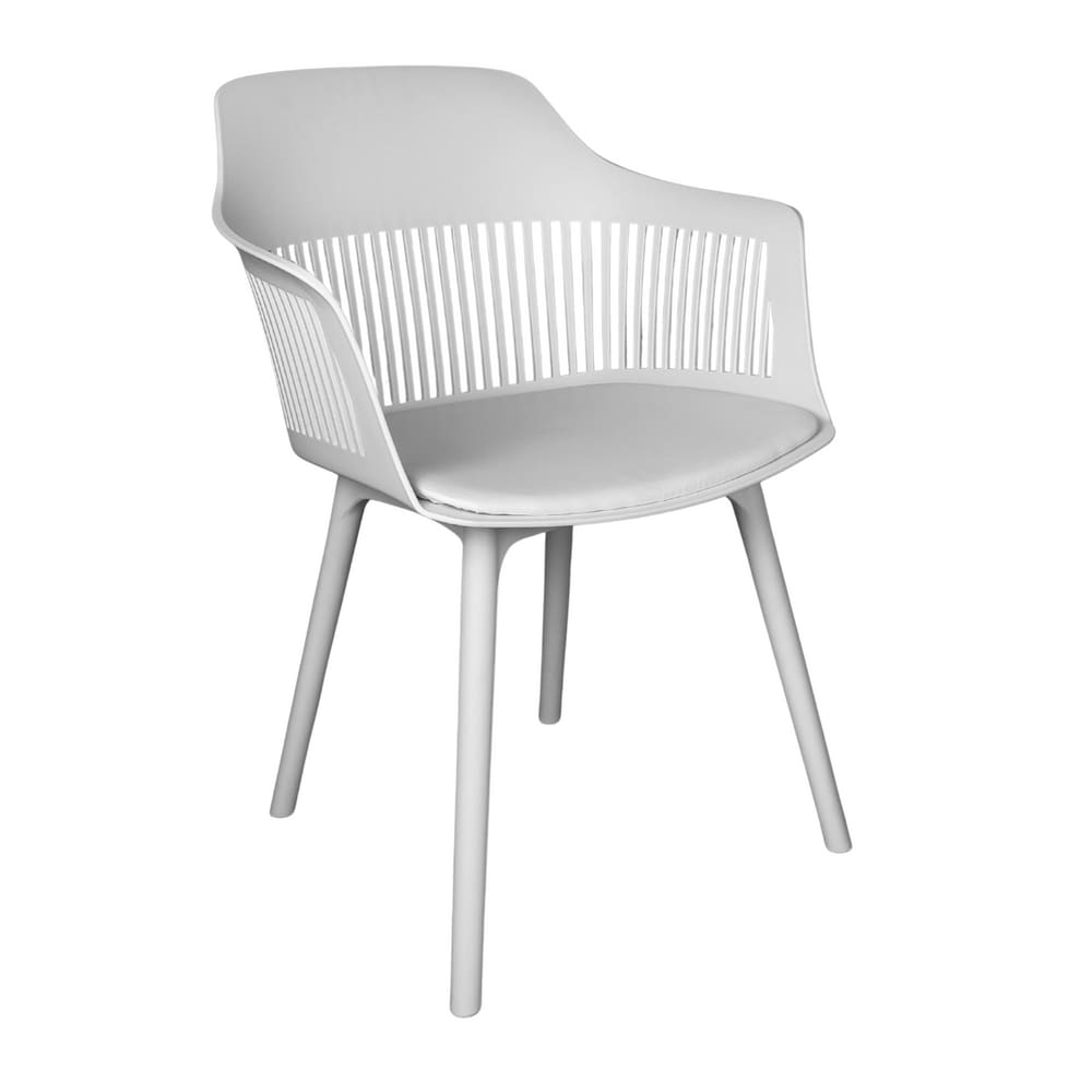 Cadeira Estofada de Jantar Marcela Branco