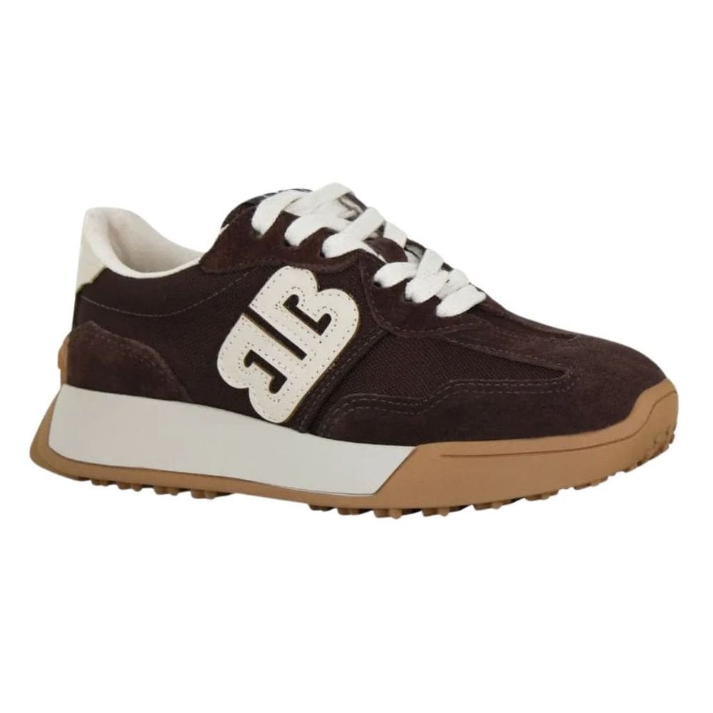 Tênis Bottero 371503 Feminino Café casual em couro