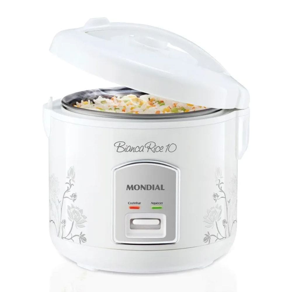 Panela Elétrica de Arroz Mondial Bianca Rice 10 Branco 700W 127V - PE-10