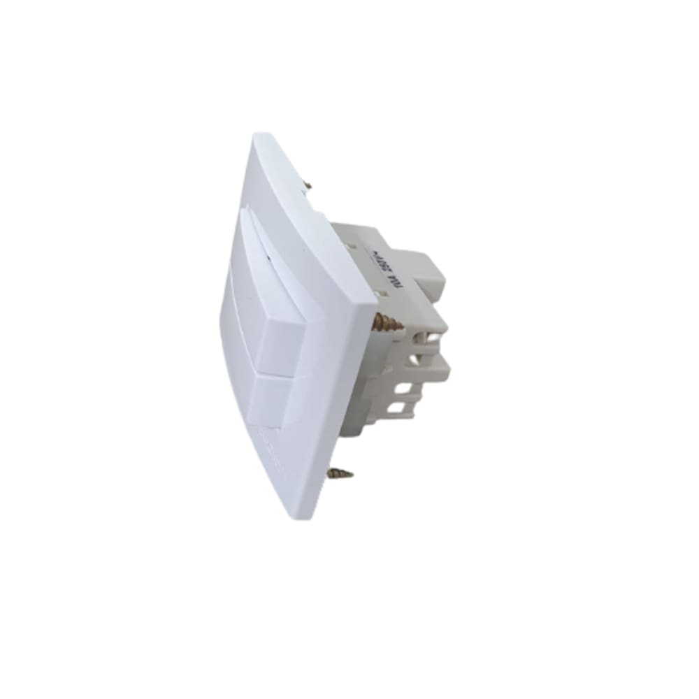 Interruptor Duplo Simples Para Móveis Margirius Branco 10a