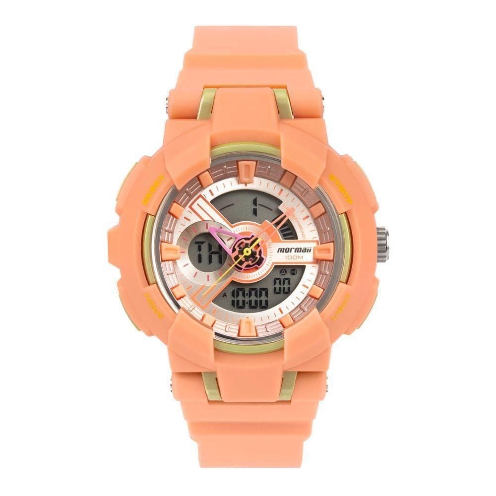 Relógio Mormaii Feminino Sports Laranja - Mo16718a-8l Mo16718a-8l