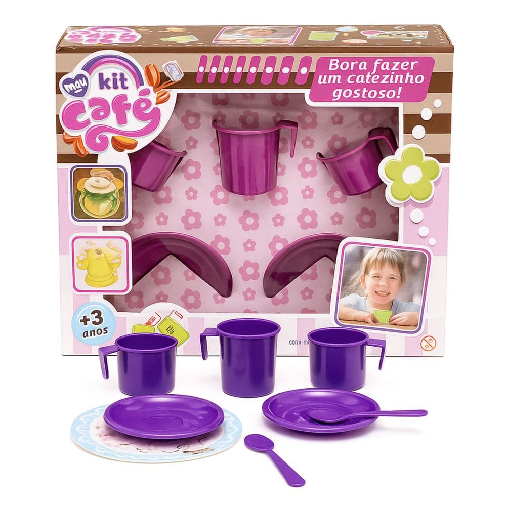 Brinquedo Meu Kit Café 7 Peças - Mini Toys