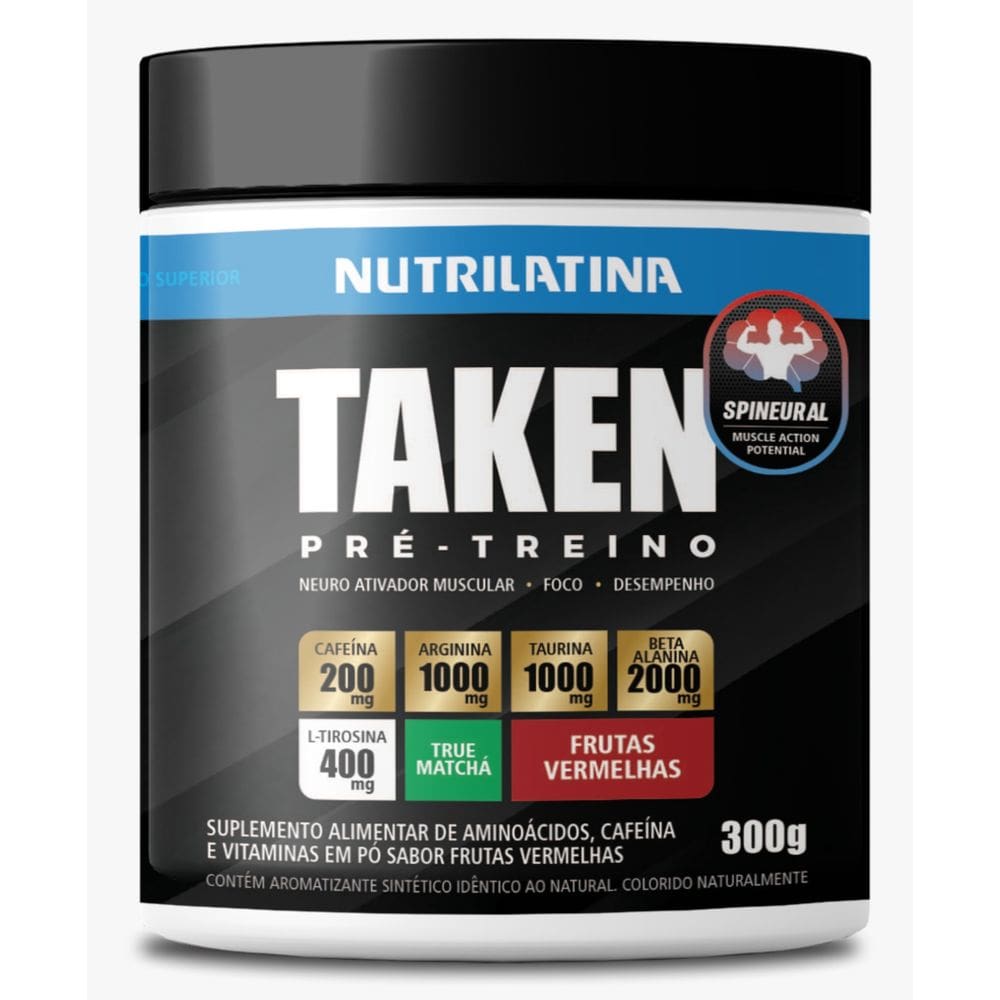 PRE-TREINO TAKEN FRUTAS VERMELHAS Nutrilatina 300g