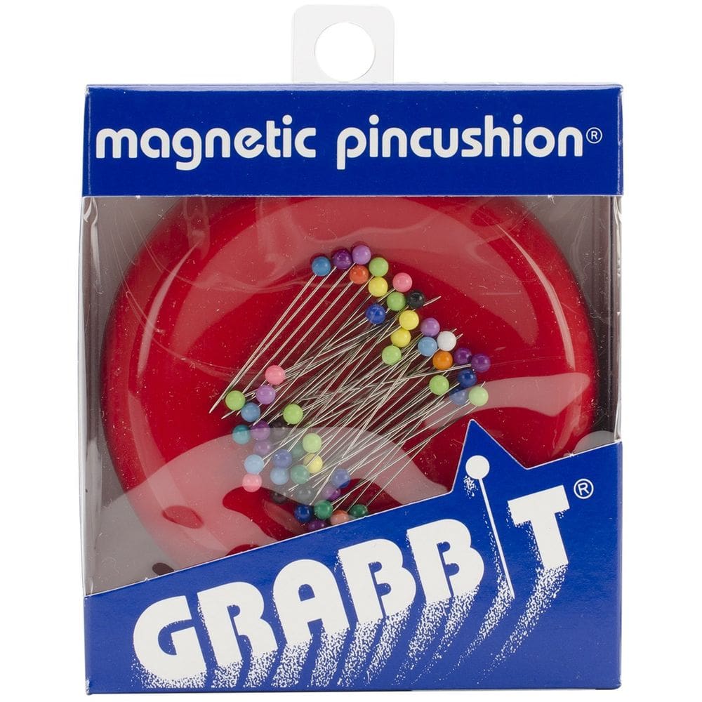 Alfinete de costura magnética Grabbit com 50 pinos de cabeça de plástico