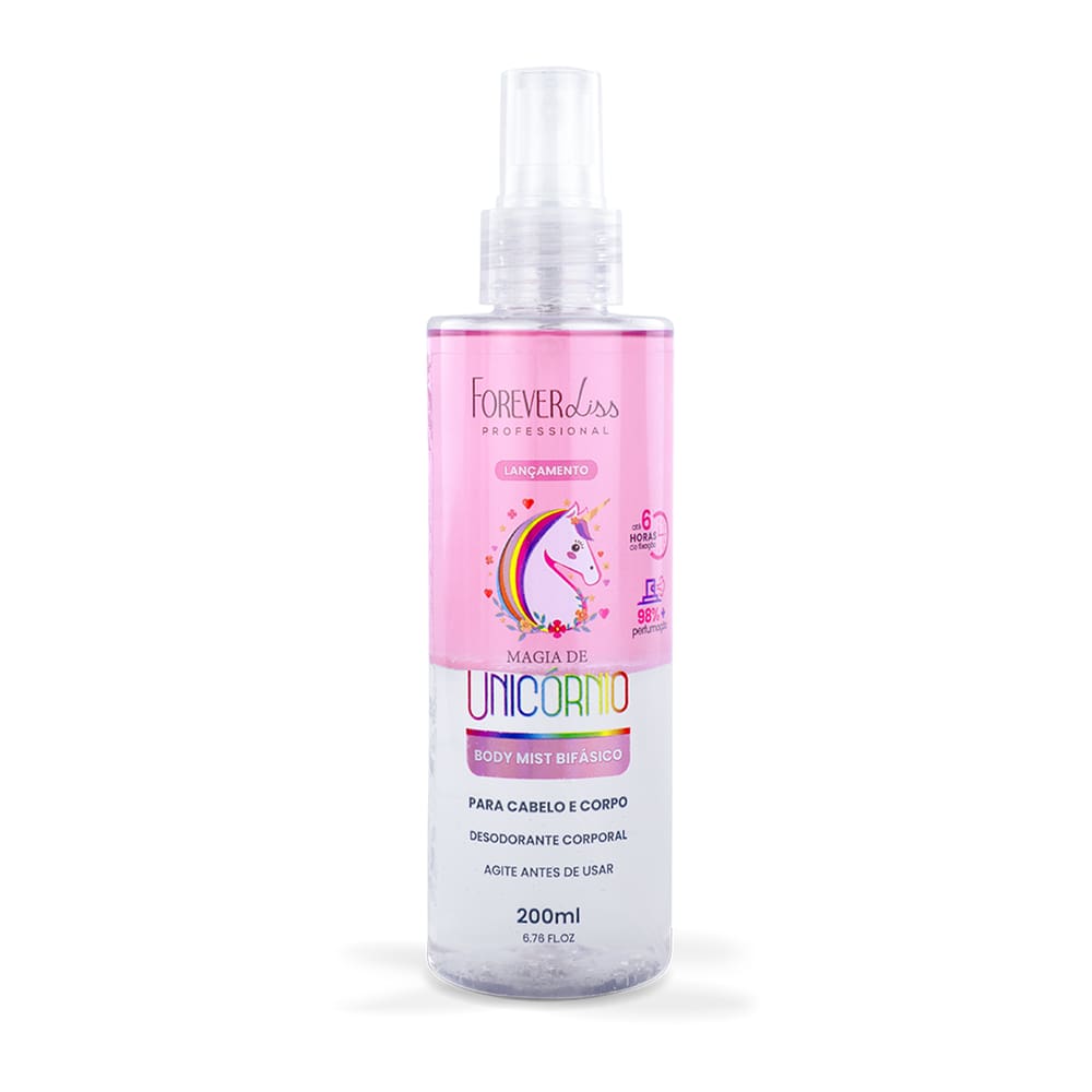 Body Splash Cabelo e Corpo Magia de Unicórnio Forever Liss