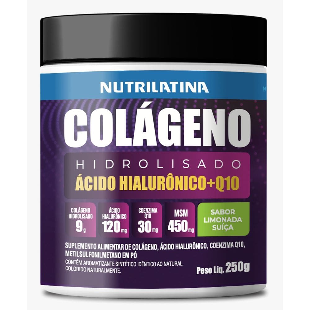 COLÁGENO HIDROLISADO LIMONADA SUÍÇA Nutrilatina – 250g