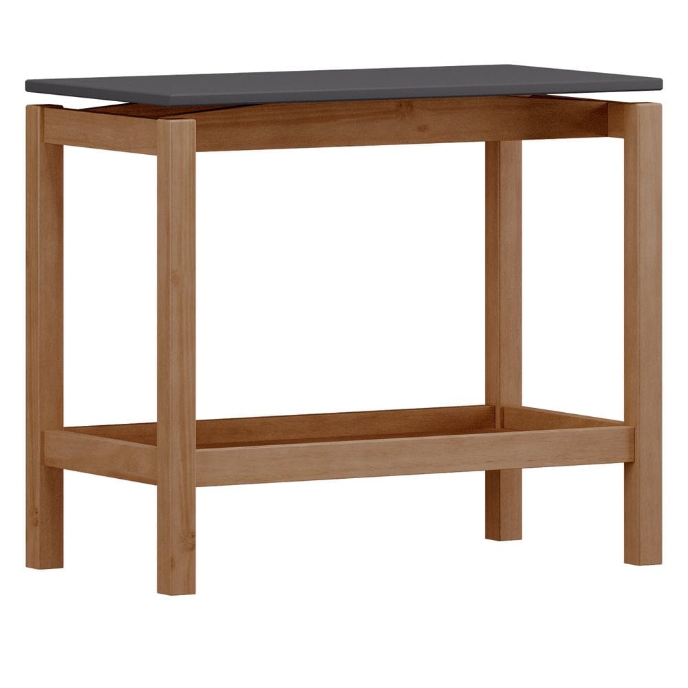 Mesa Lateral Para Sala de Estar Retangular Esdras F06 Tauari Concret - Lyam Decor