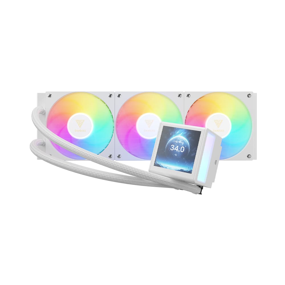 Water Cooler Gamdias Chione P5-360 RGB Tela IPS LCD Branco