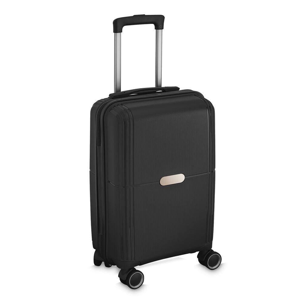 Mala Executiva De Bordo Compacta 34l Com Cadeado Secreto - Viagem Preta