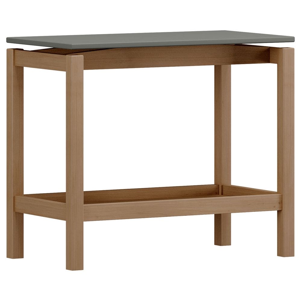 Mesa Lateral Para Sala de Estar Retangular Esdras F06 Oak Ferrolack - Lyam Decor