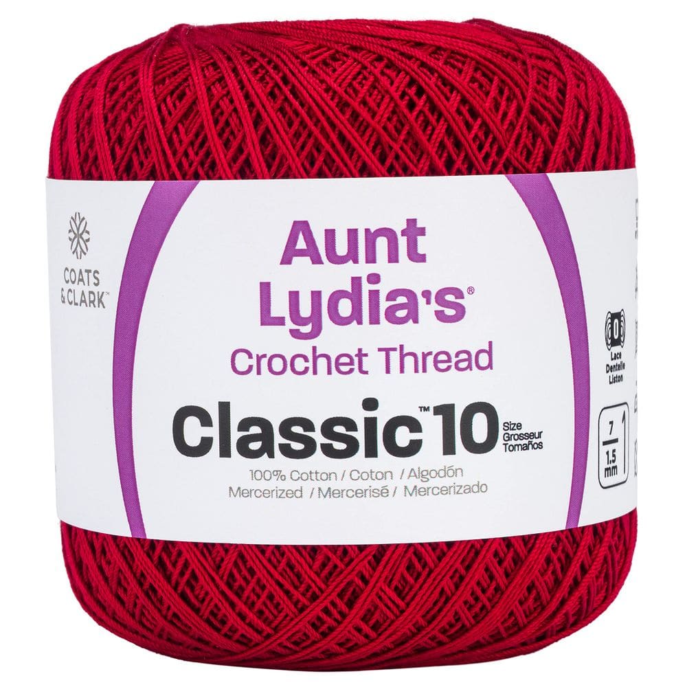 Linha de crochê Red Heart Classic 10 Cardinal