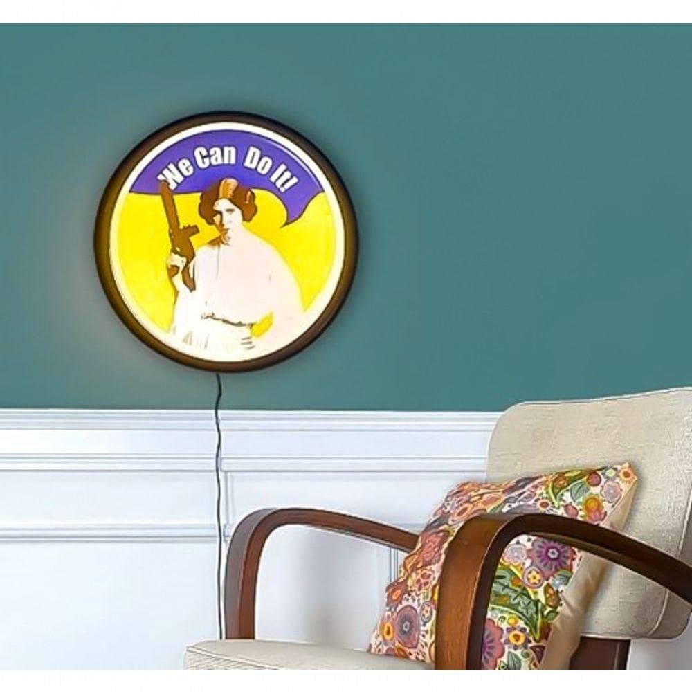 Luminária Decorativa Princesa Leia - Star Wars Com Estilo E Empoderamento