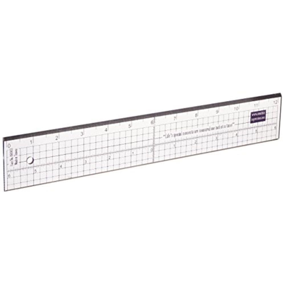 Régua Creative Impressions Metal Edge Acrílico 30cm
