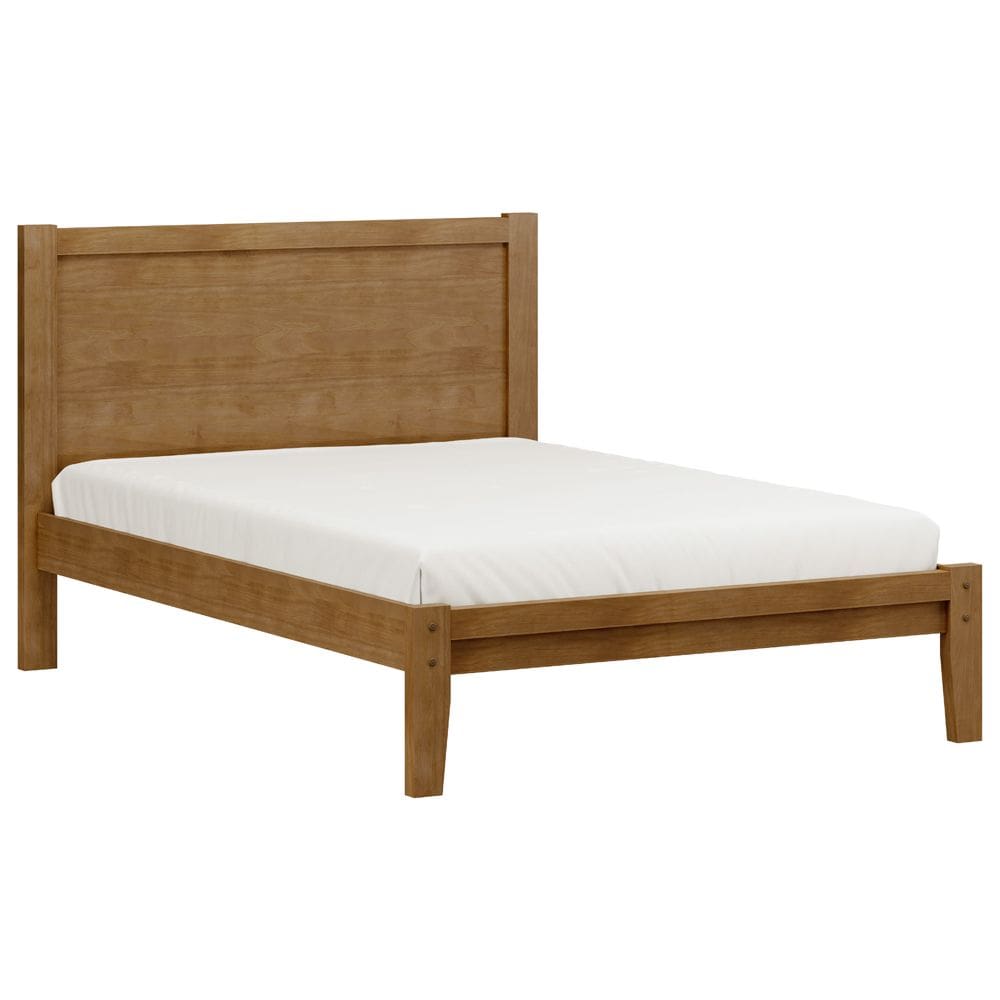Cama Casal De Madeira Maciça Para Colchão 138x188 Cintra F06 Freijó - Lyam Decor
