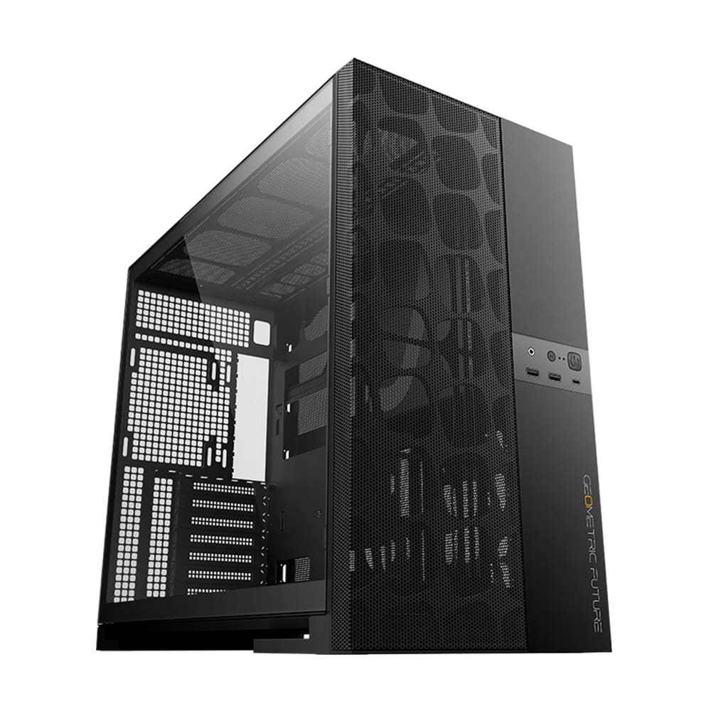 Gabinete Gamer Geometric Future Model 5 Vent Sem Fans Preto