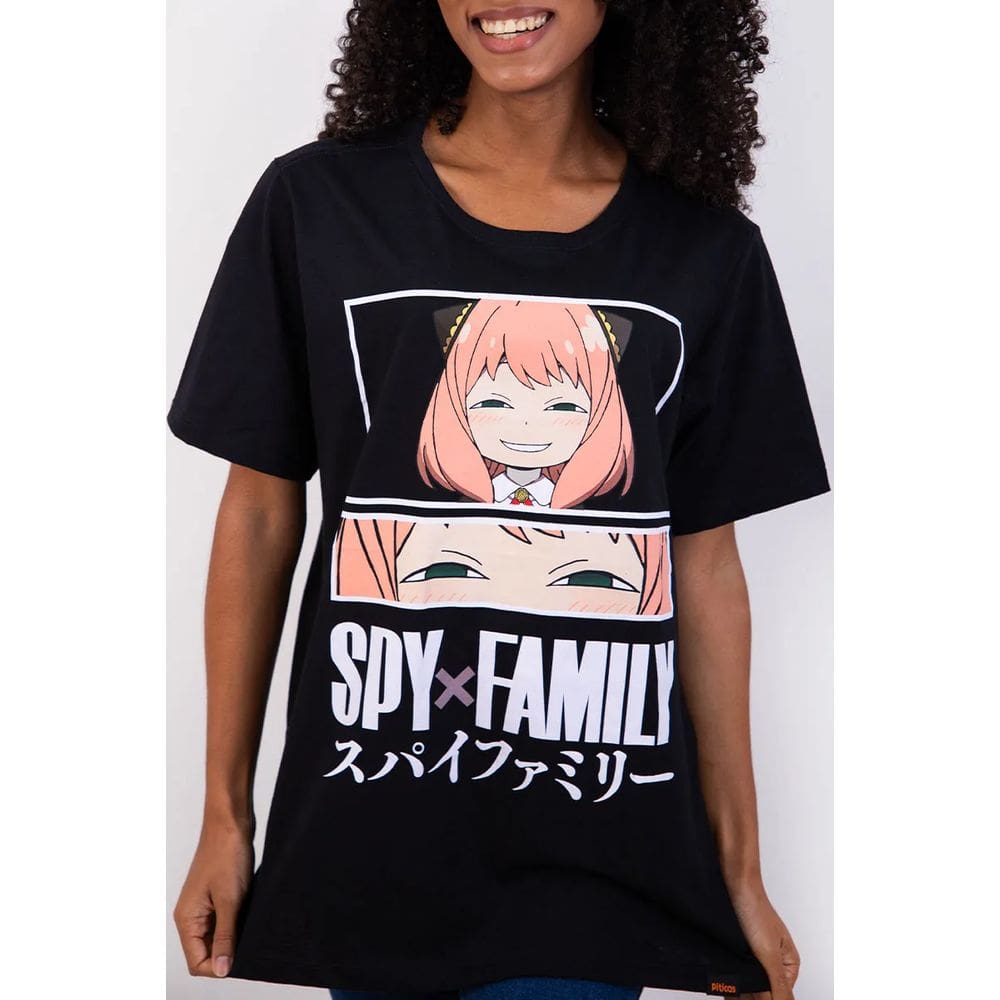 Camiseta Spy X Family Anya Forger Eyes Black - Piticas