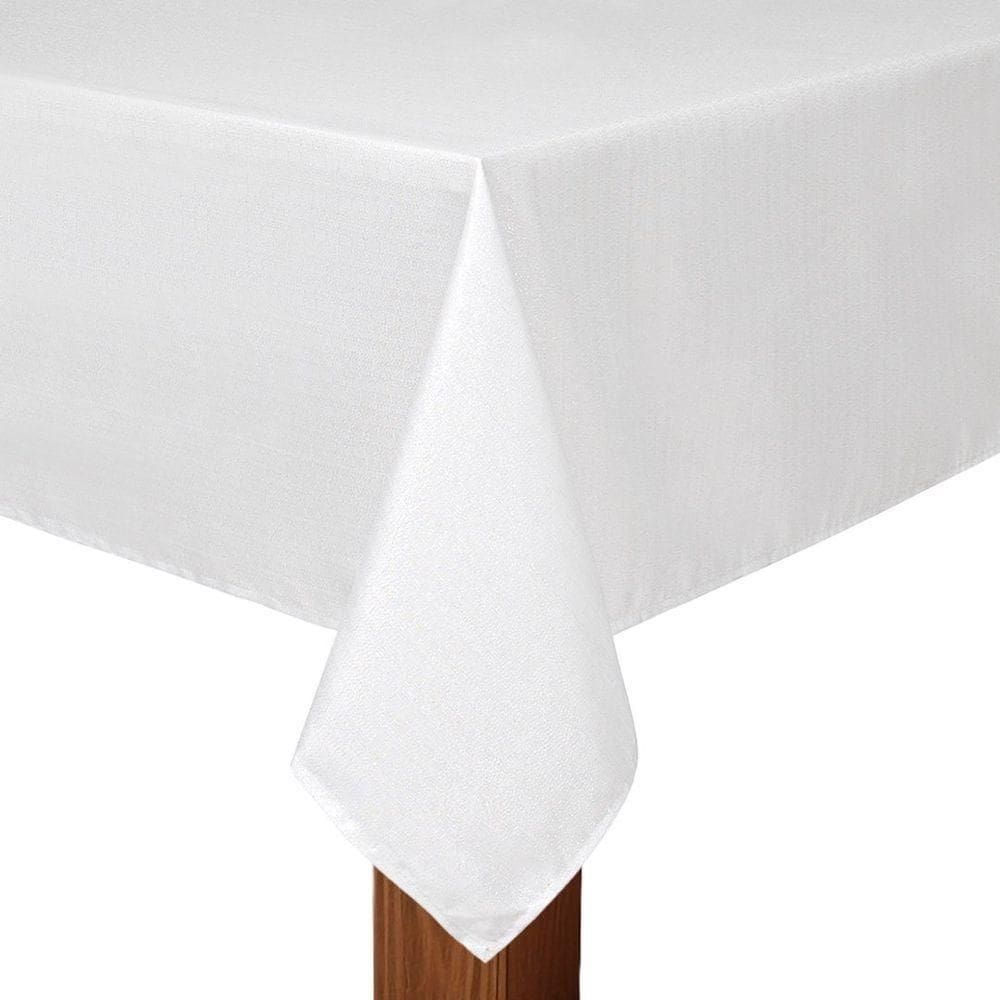 Toalha De Mesa Copa E Cia Versatile Leah Silver - 6 Lugares Retangular