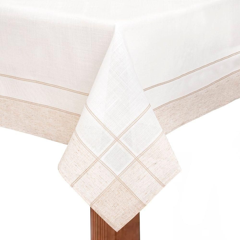 Toalha De Mesa Copa E Cia Adel Retangular 8 Lugares 180 X 270 Cm