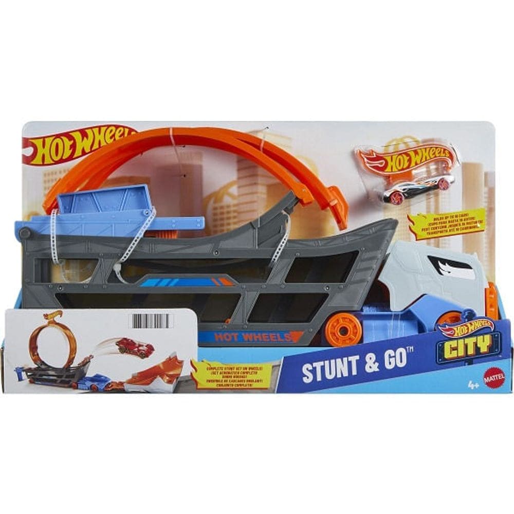 Pista - Hot Wheels - City Caminhao Transportador de Acrobacias MATTEL