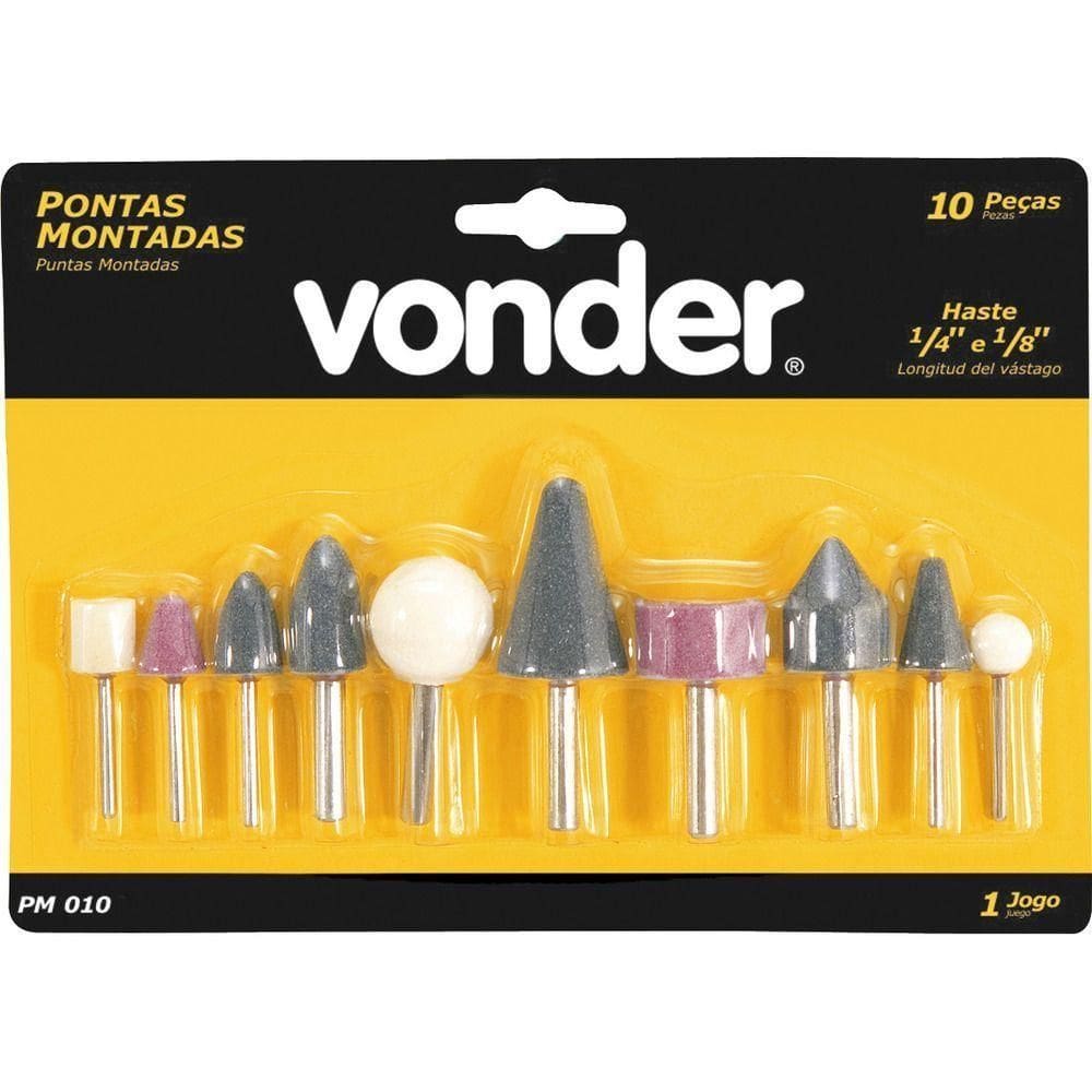 Jogo Ponta Montada Com 10 Peças Vdp10 Vonder