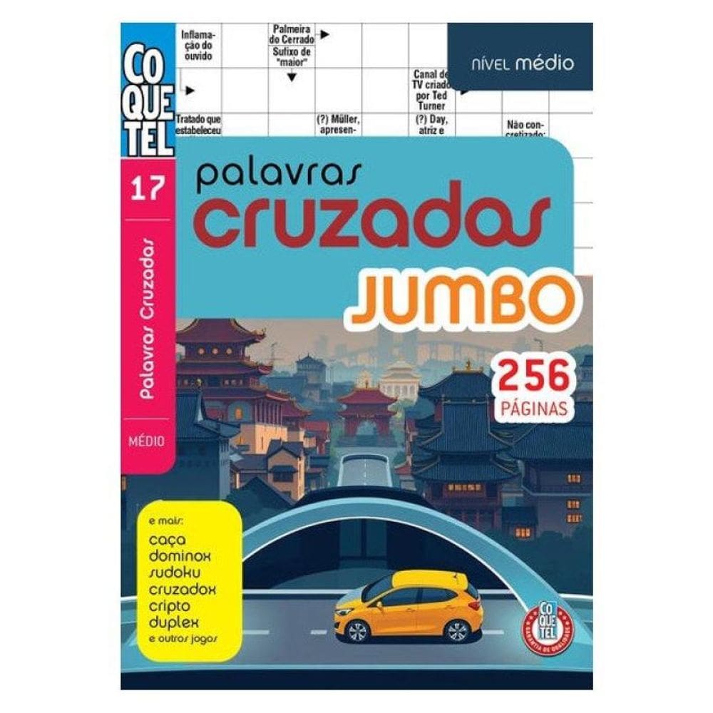 Livro Coquetel Palavras-Cruzadas Jumbo Ed. 17