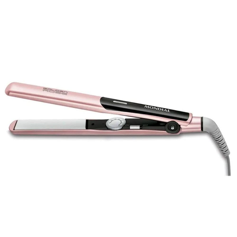 Prancha Alisadora Mondial Golden Rose/Preto 45W Bivolt - P-20