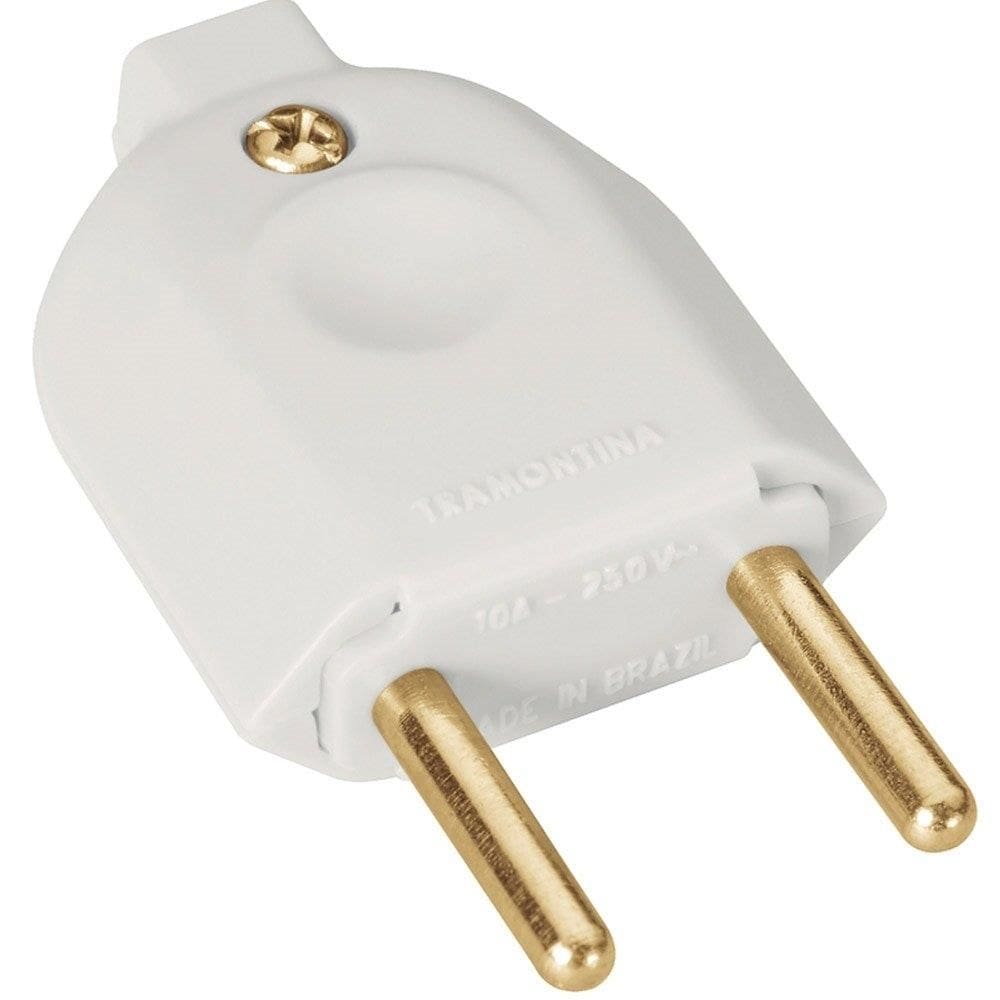 Pino Macho Tramontina 2p 10a 250v Branco