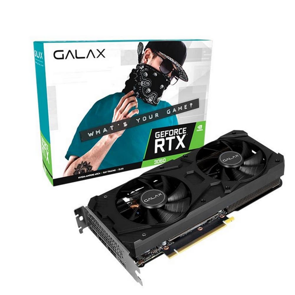 Placa de Video GeForce RTX 3060 12GB GDDR6 HDMI 192 bits Preto