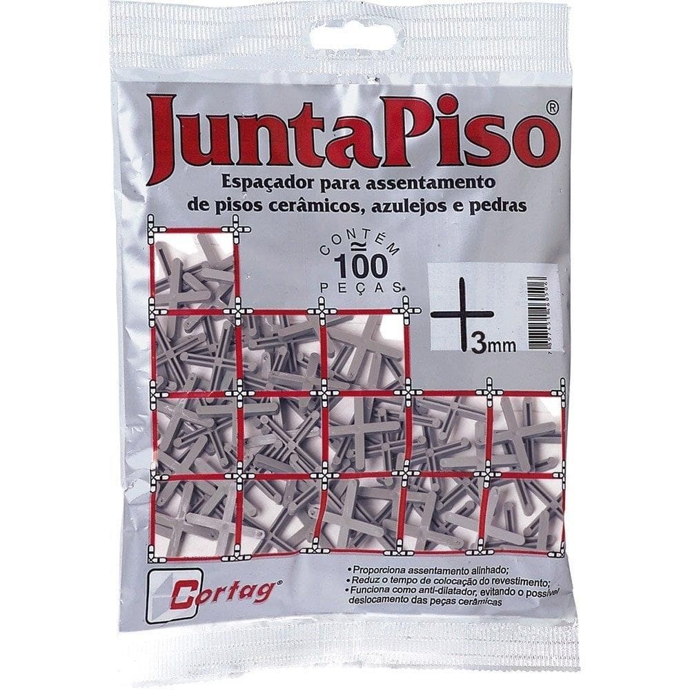 Espaçador Cortag Juntapiso 3mm -Embalagem com 100 Unidades