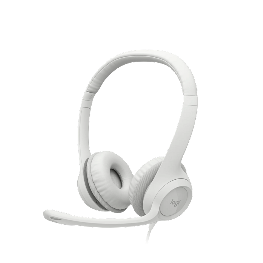Headset Logitech H390 - Rose/Branco